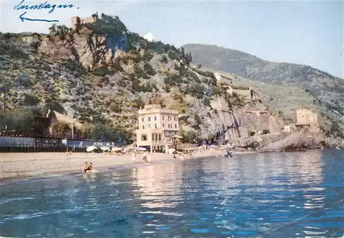 AK / Ansichtskarte 73946718 Monterosso_al_Mare_Liguria_IT Pensione Cigolini Spiaggia Strand