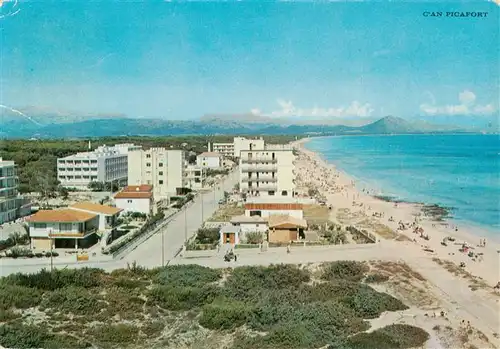 AK / Ansichtskarte  Can_Picafort_Mallorca_ES Kuestenpanorama Strand Hotels