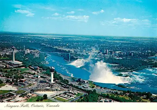 AK / Ansichtskarte 73946743 Ontario__Canada Niagara Falls aerial view