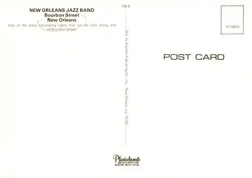 AK / Ansichtskarte 73946746 New_Orleans_Louisiana_USA Jazz Band Bourbon Street