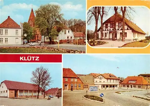 AK / Ansichtskarte  Kluetz_Mecklenburg-Vorpommern Wismarsche Strasse Ferienheim des VEB DEFA HOG Kluetzer Eck Markt