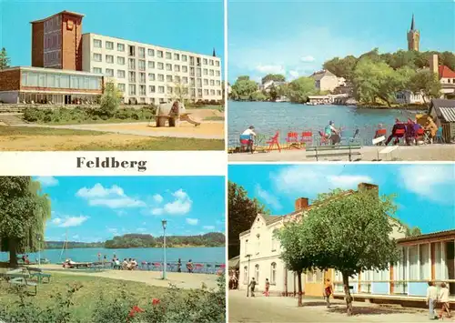 AK / Ansichtskarte  Feldberg_Mecklenburg FDGB Erholungsheim Freundschaft mit Bettenhaus und Terrasse am Haussee