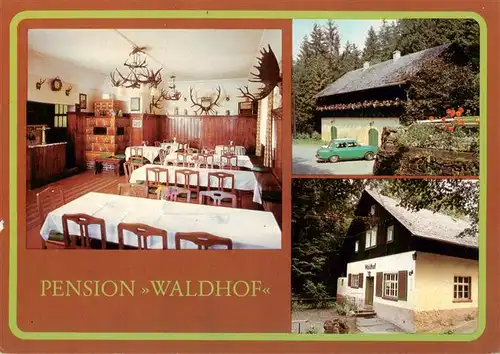 AK / Ansichtskarte  Venusberg_Zschopau Pension Waldhof Gastraum