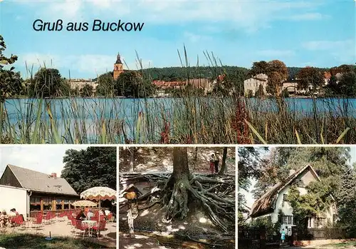 AK / Ansichtskarte  Buckow_Maerkische_Schweiz_Bad Ortsansicht HOG Bollersdorfer Hoehe Wurzelfichte Brecht Weigel Haus