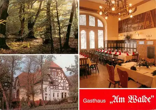 AK / Ansichtskarte 73946844 Finow_Eberswalde Hotel Restaurant Gasthaus Am Walde