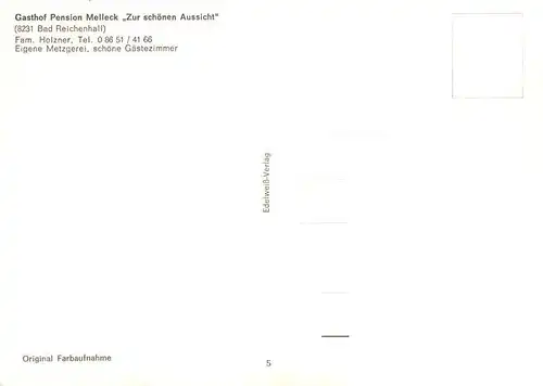 AK / Ansichtskarte  Melleck Gasthof Pension Melleck Zur schoenen Aussicht Landschaftspanorama Alpen