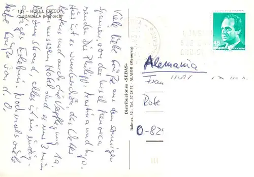 AK / Ansichtskarte  Ciudadela_Menorca_ES Hotel Falco Swimming Pool Strand