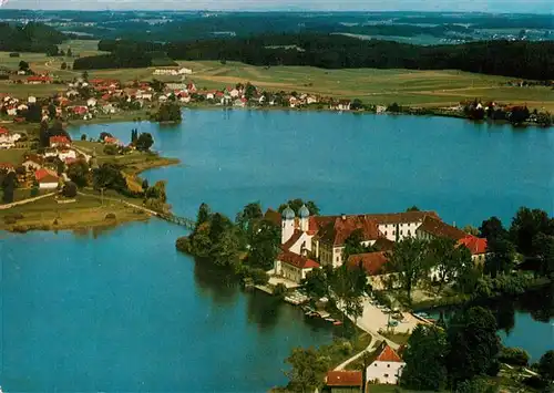 AK / Ansichtskarte  Seeon-Seebruck Insel-Schloss-Hotel Parkhotel Sandau