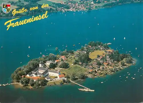 AK / Ansichtskarte  Chiemsee Frauenchiemsee Insel 1000jaehriges Kloster Fischerdorf