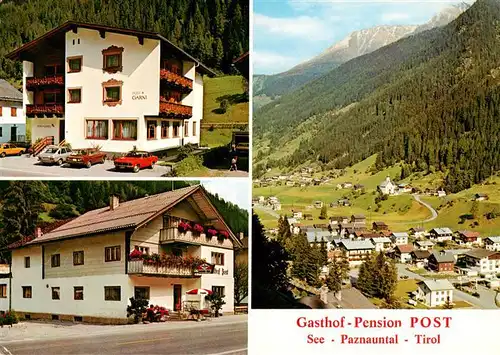 AK / Ansichtskarte 73946901 See_Paznauntal_Tirol_AT Gasthof Pension Post Ortsansicht Alpen