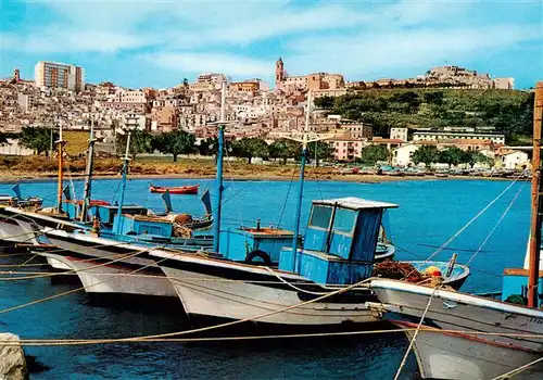 AK / Ansichtskarte  Termini_Imerese Hafen Fischkutter Blick zur Stadt