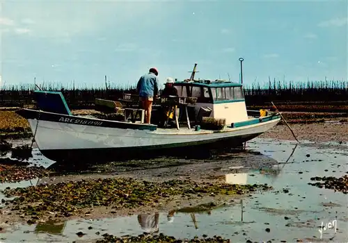AK / Ansichtskarte  Bassin_d_Arcachon Scène Ostréicole Culture des Huîtres