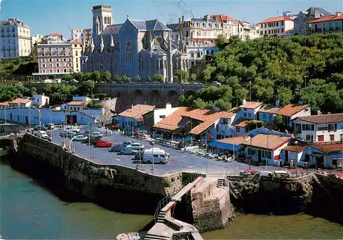 AK / Ansichtskarte  Biarritz_64_Pyrenees_Atlantiques Port des pêcheurs Eglise Sainte Eugénie