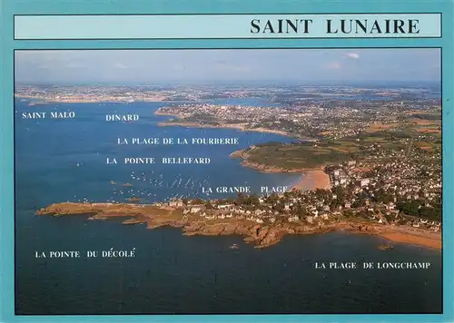 AK / Ansichtskarte  Saint-Lunaire Vue aérienne