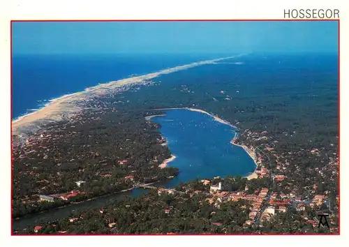 AK / Ansichtskarte  Hossegor_Soorts-Hossegor_40_Landes Le lac l'océan et la fôret landaise vue aérienne