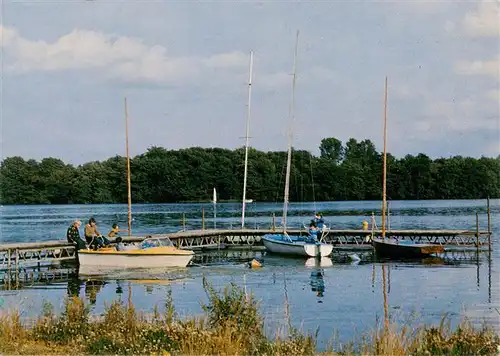 AK / Ansichtskarte  Czluchow_Schlochau_Pommern_PL Przystan nad Jeziorem Rychnowsikim Yachthafen