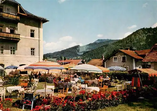 AK / Ansichtskarte  Ruhpolding Hotel Restaurant Café Haus Wittelsbach Gartenterrasse