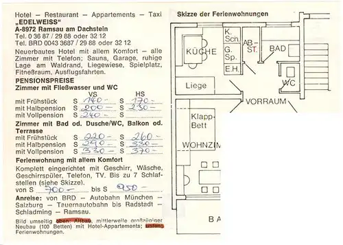 AK / Ansichtskarte  Ramsau_Dachstein_Steiermark Hotel Edelweiss