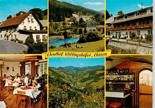 AK / Ansichtskarte 73947015 Gasen Gasthof Willingshofer Restaurant Landschaftspanorama