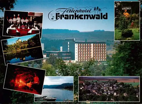 AK / Ansichtskarte  Wurzbach__Thueringen Ferienhotel Frankenwald Panorama Partie am Fluss