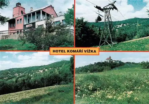 AK / Ansichtskarte  Lanovka_Cernou_Horu_CZ Hotel Komari Vizska Landschaftspanorama Sessellift