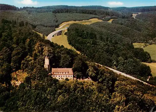 AK / Ansichtskarte  Bad_Driburg Iburgplateau mit Sachsenklause Umgehungsstrasse