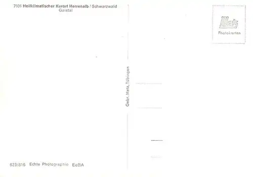 AK / Ansichtskarte  Bad_Herrenalb Panorama Gaistal Schwarzwald