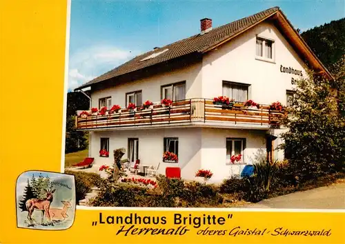 AK / Ansichtskarte 73947070 Bad_Herrenalb Landhaus Brigitte im oberen Gaistal Schwarzwald
