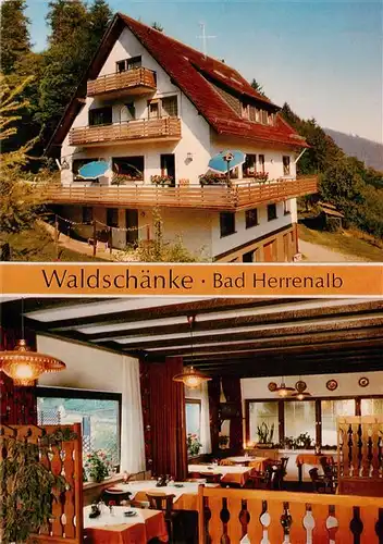 AK / Ansichtskarte 73947085 Bad_Herrenalb Pension Waldschaenke Oberes Gaistal Schwarzwald