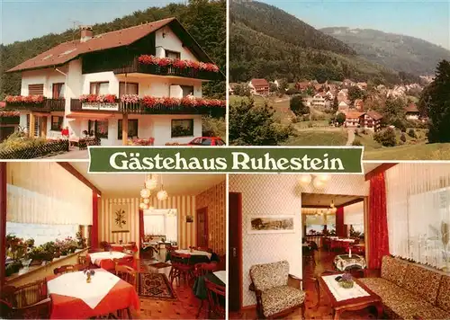 AK / Ansichtskarte 73947089 Bad_Herrenalb Gaestehaus Ruhestein Panorama Gaistal Schwarzwald