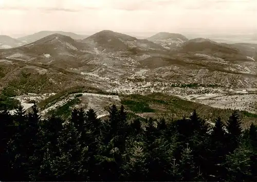 AK / Ansichtskarte  Loffenau_Bad_Herrenalb Blick von der Teufelsmuehle ins Murg- und Rheintal