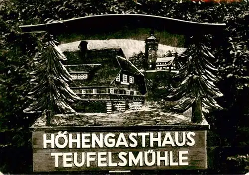 AK / Ansichtskarte 73947117 Loffenau_Bad_Herrenalb Hoehengasthaus Teufelsmuehle Kuenstlerkarte