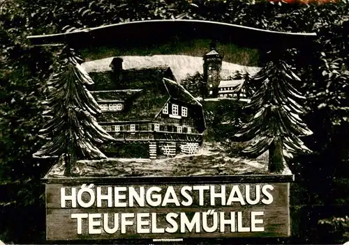 AK / Ansichtskarte  Loffenau_Bad_Herrenalb Hoehengasthaus Teufelsmuehle Kuenstlerkarte