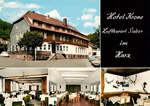 AK / Ansichtskarte 73947150 Sieber_Herzberg_am_Harz Hotel Krone Restaurant