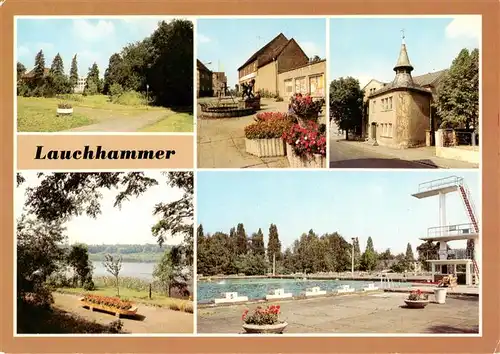 AK / Ansichtskarte 73947173 Lauchhammer Naherholungszentrum Kleinleipischer Strasse Kulturhaus der Bergarbeiter Wolschensker Teich Schwimmstadion