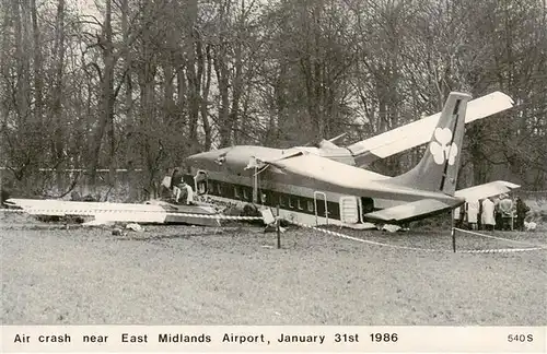 AK / Ansichtskarte  Melbourne__Australia Air crash near East Midlands Airport