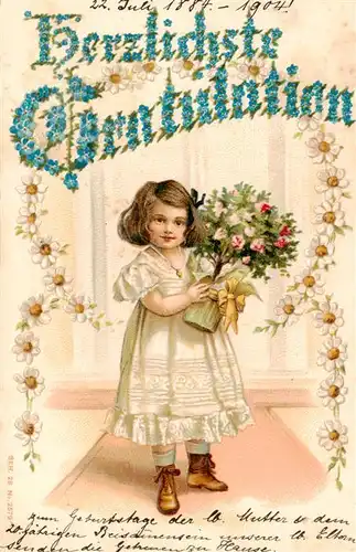 AK / Ansichtskarte  Kinder_Child_Enfants Gratulation Litho SER. 28 Nr 2579 