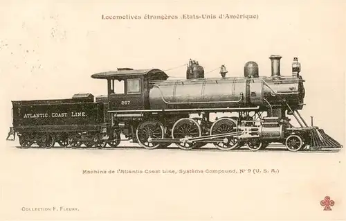 AK / Ansichtskarte  Lokomotive_Eisenbahn_Railway etrangeres Etats-Unis d Amerique 