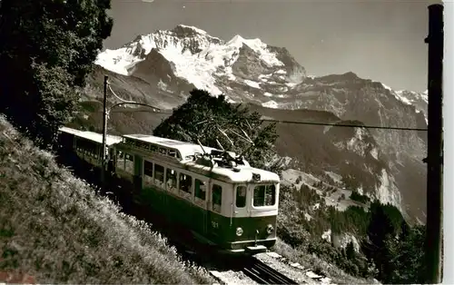 AK / Ansichtskarte 73947249 Zahnradbahn_Rack_Railway-- Wengernalpbahn Lauterbrunnen Wengen Jungfrau