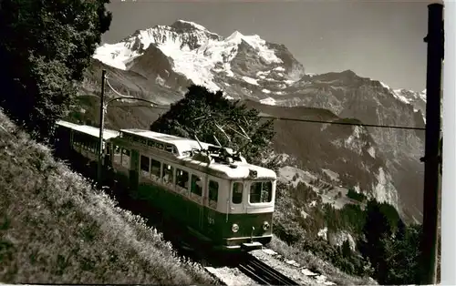 AK / Ansichtskarte 73947250 Zahnradbahn_Rack_Railway-- Wengernalpbahn Lauterbrunnen  Wengen Jungfrau