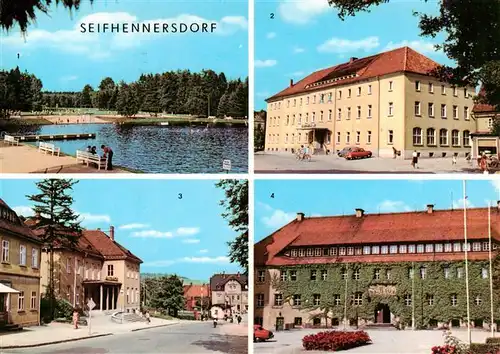 AK / Ansichtskarte 73947288 Seifhennersdorf Waldbad Silbrteich Ferienheim Kretscham des VEB Filmfabrik Wollen Filmtheater Rathaus