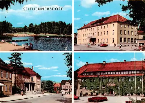 AK / Ansichtskarte  Seifhennersdorf Waldbad Silbrteich Ferienheim Kretscham des VEB Filmfabrik Wollen Filmtheater Rathaus