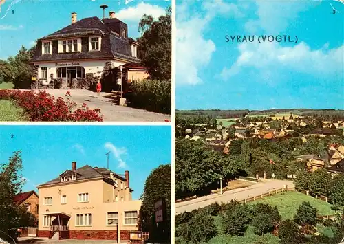 AK / Ansichtskarte  Syrau_Vogtland Drachenhoehle Gaststaette Haus Vogtland Panorama