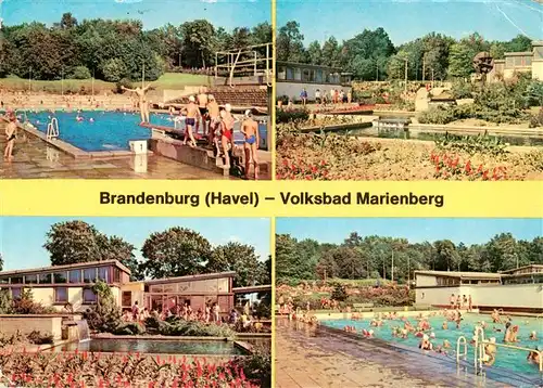 AK / Ansichtskarte 73947303 Brandenburg__Havel Volksbad Marienberg Teilansichten