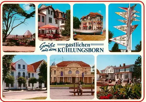 AK / Ansichtskarte  Kuehlungsborn_Ostseebad Hotels Teilansichten Wegweiser