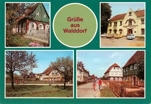 AK / Ansichtskarte 73947315 Walddorf__Sachsen_Oberlausitz Umgebindehaus Konsum Gaststaette Waldkretscham Teilansichten