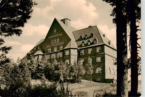 AK / Ansichtskarte  Oberwiesenthal_Erzgebirge FDGB Hoehensanatorium Sachsenbaude