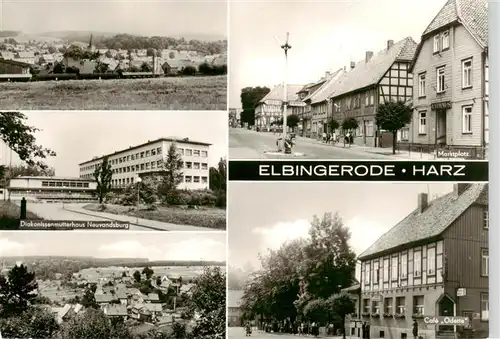 AK / Ansichtskarte  Elbingerode_Harz Diakonissenmutterhaus Neuvandsburg Panorama Marktplatz Cafe Odette