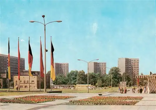 AK / Ansichtskarte 73947330 Dessau-Rosslau Hochhaeuser am Stadtpark