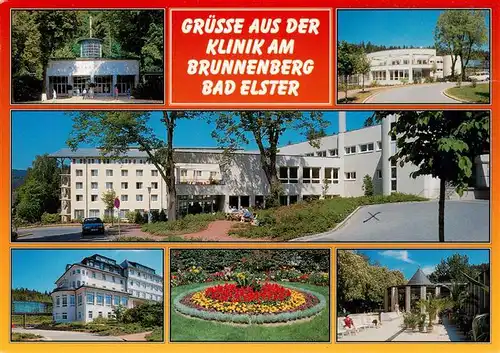 AK / Ansichtskarte  Bad_Elster Klinik am Brunnenberg Marienquelle Bade Museum an der Wandelhalle